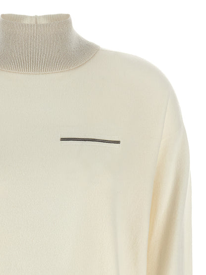 Lurex details turtleneck sweater Sweater, cardigans