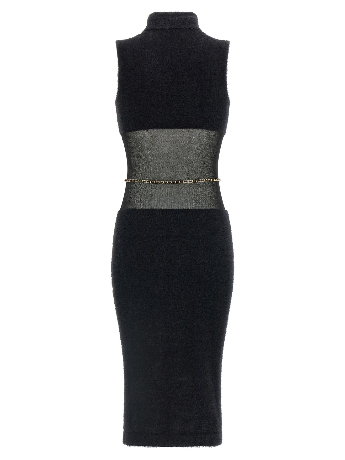 Gauze insert dress Dresses