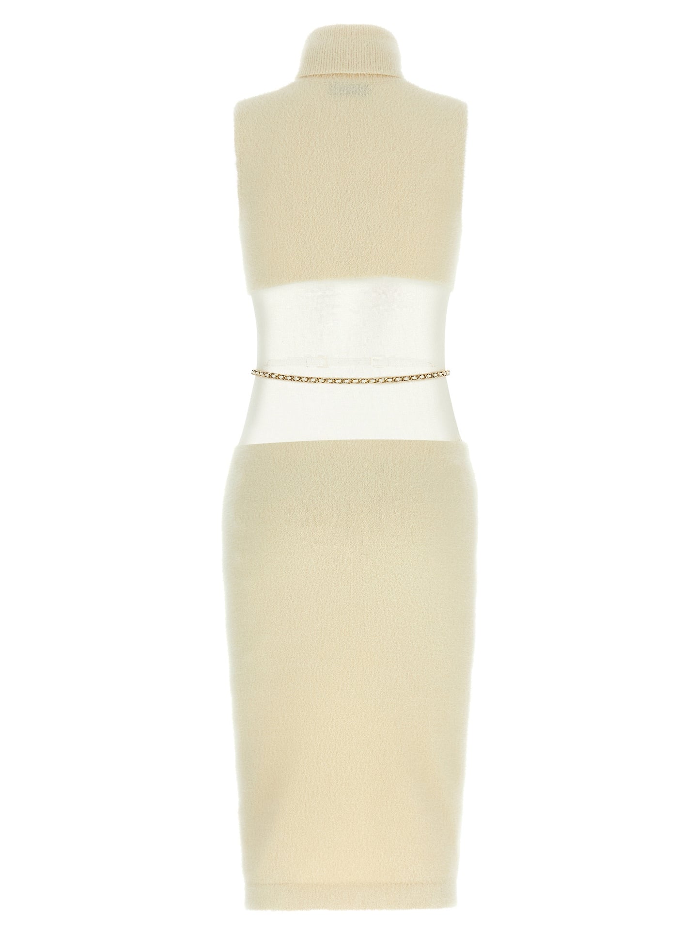 Gauze insert dress Dresses