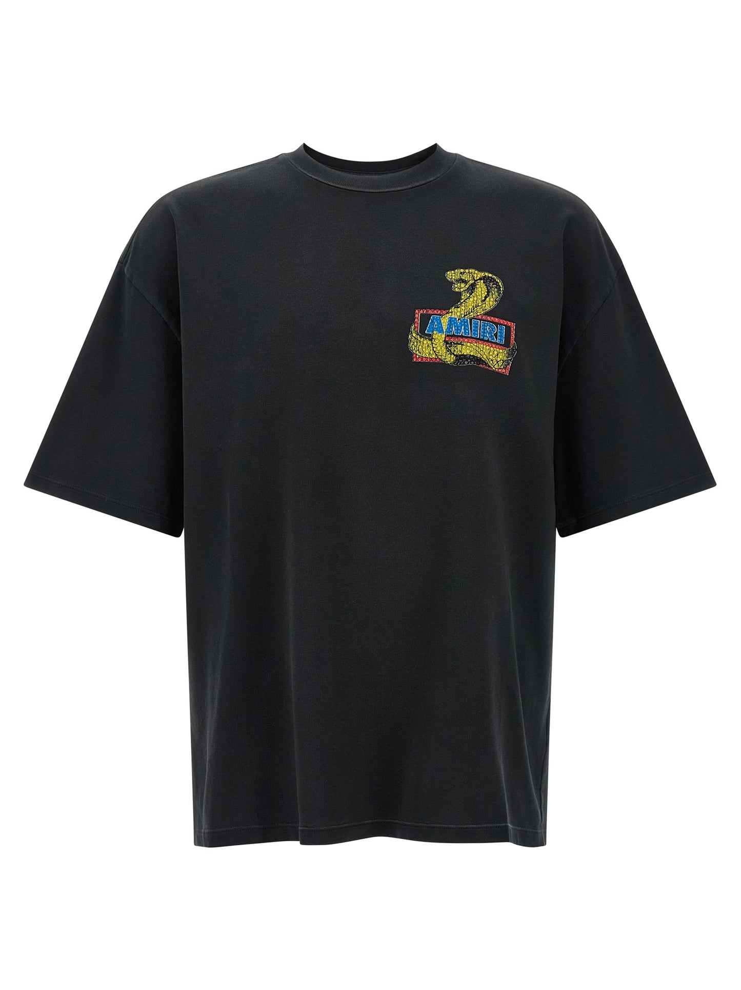 'Amiri Crystal Cobra' T-shirt T-shirt