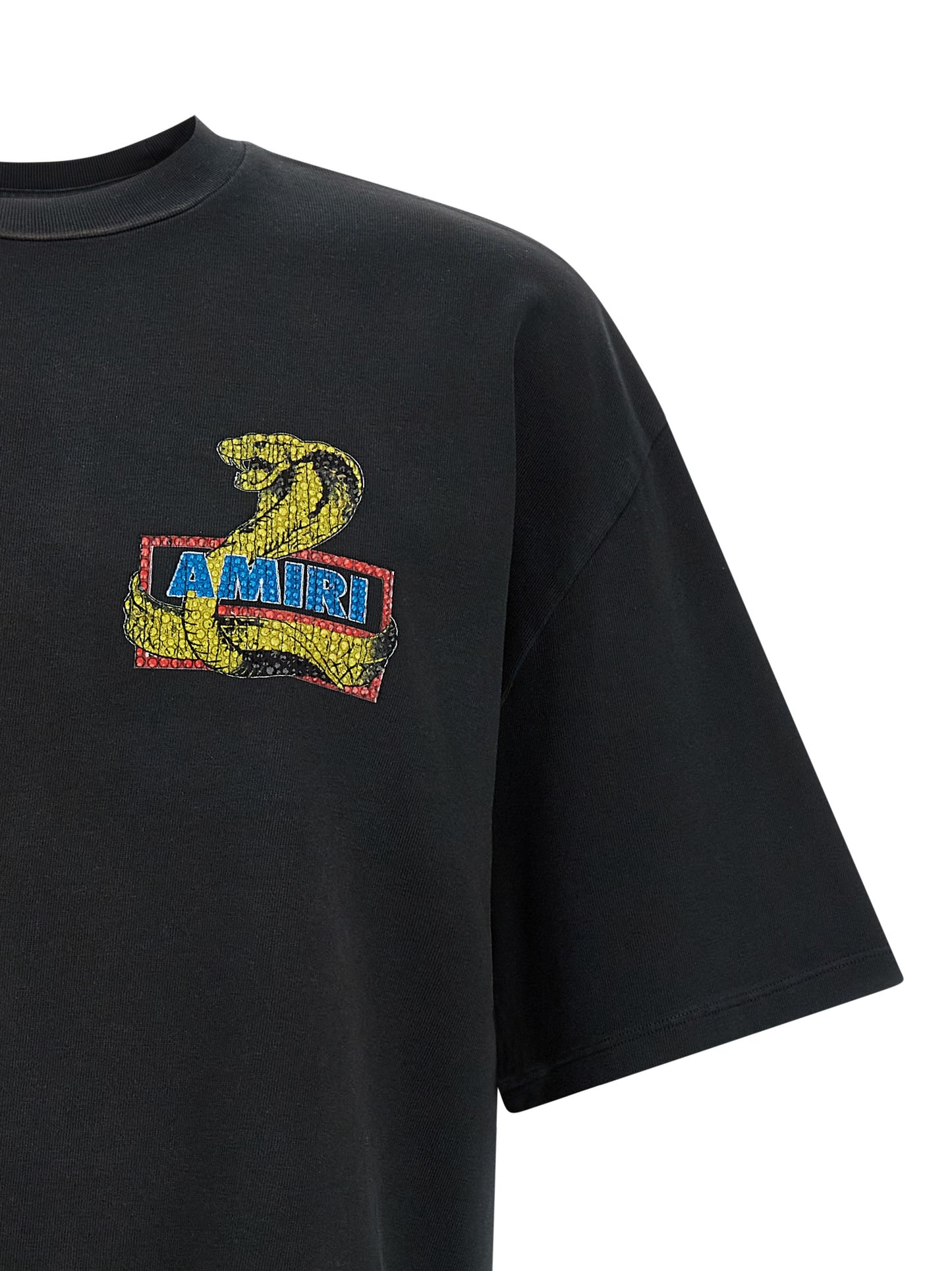 'Amiri Crystal Cobra' T-shirt T-shirt