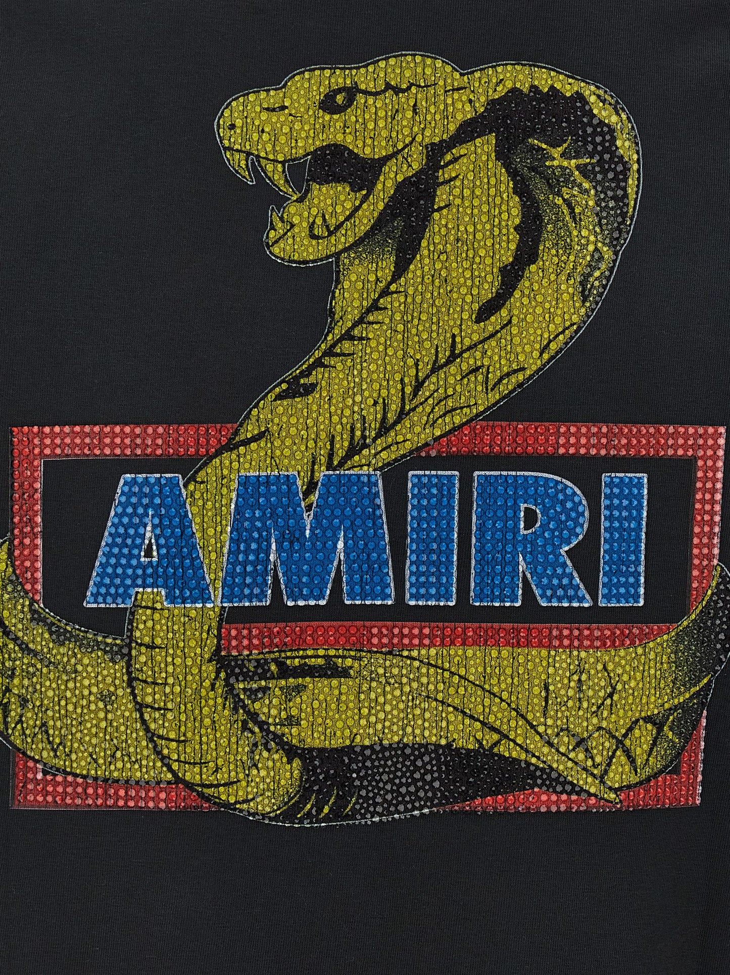 'Amiri Crystal Cobra' T-shirt T-shirt