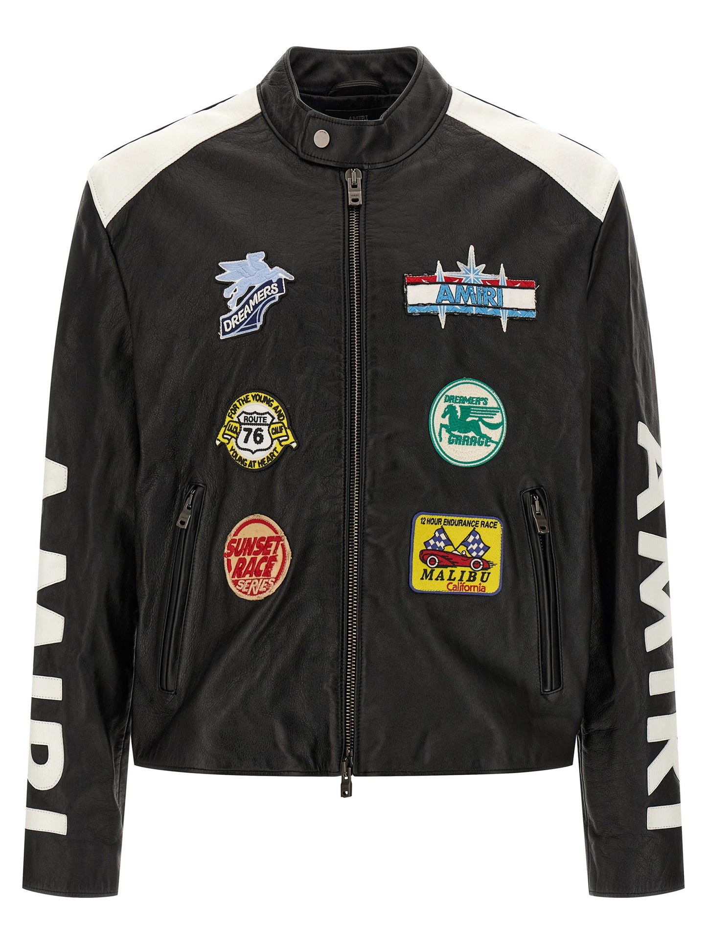 'Amiri Patch Racer' jacket Down jacket, Parka, Casual jackets