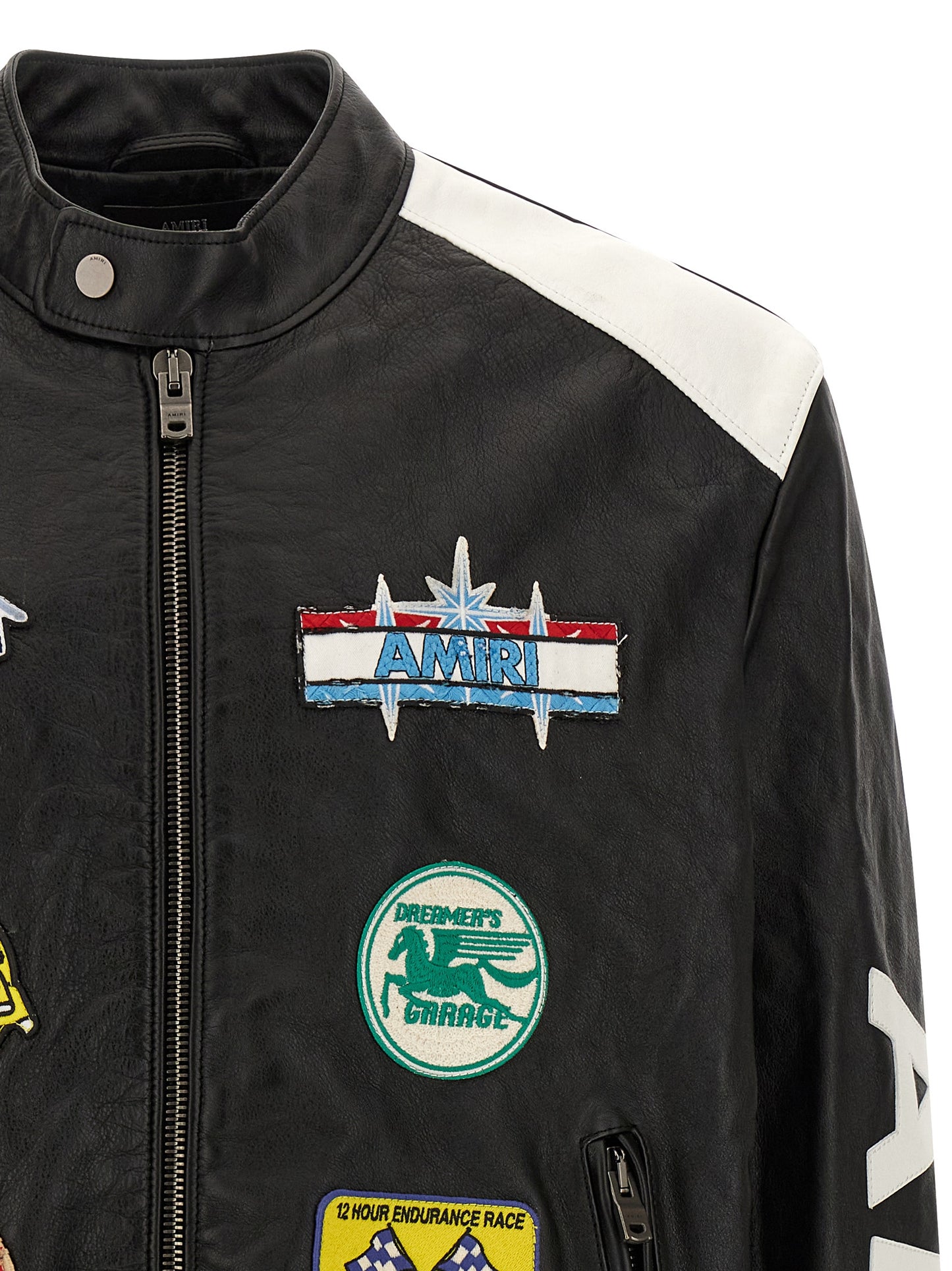 'Amiri Patch Racer' jacket Down jacket, Parka, Casual jackets