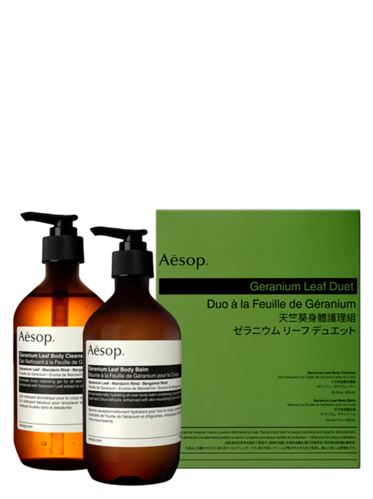 'Geranium Leaf Duet' kit Cura della persona