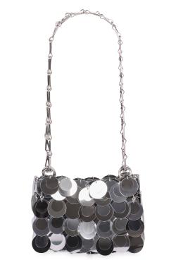 Rabanne Sparkles Discs Nano Bag