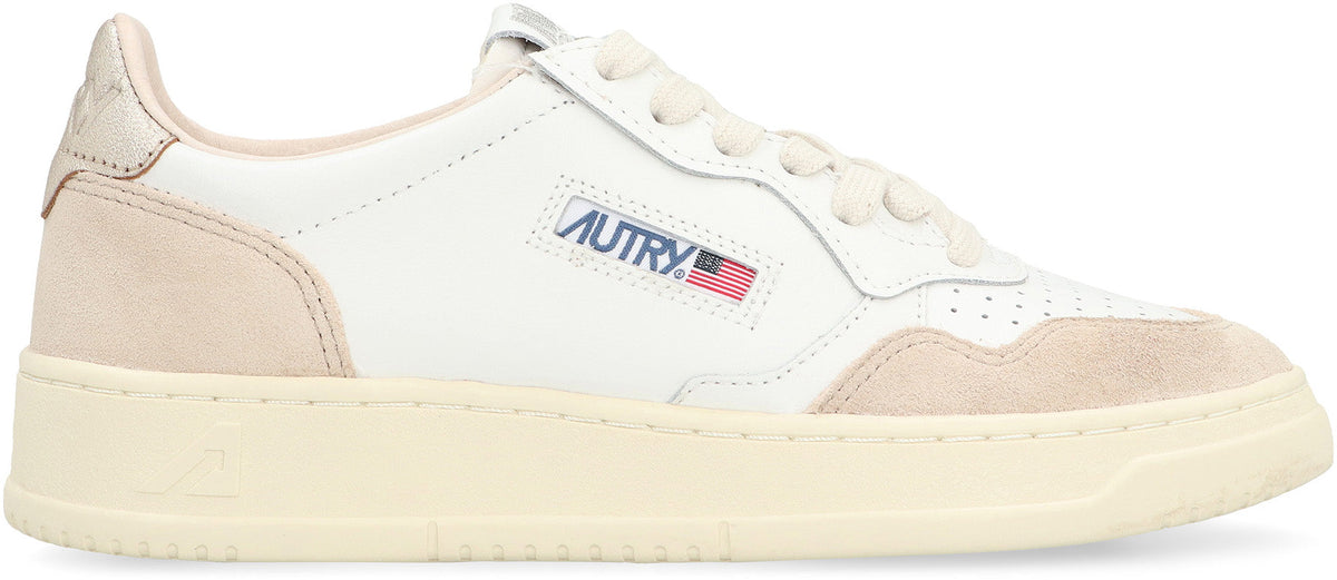 Autry Medalist low wom ls75 leather/suede white/gold