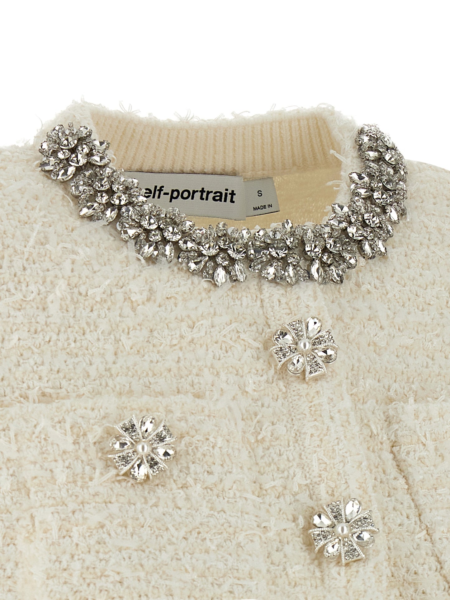 'Cream Textured Knit' cardigan Sweater, cardigans