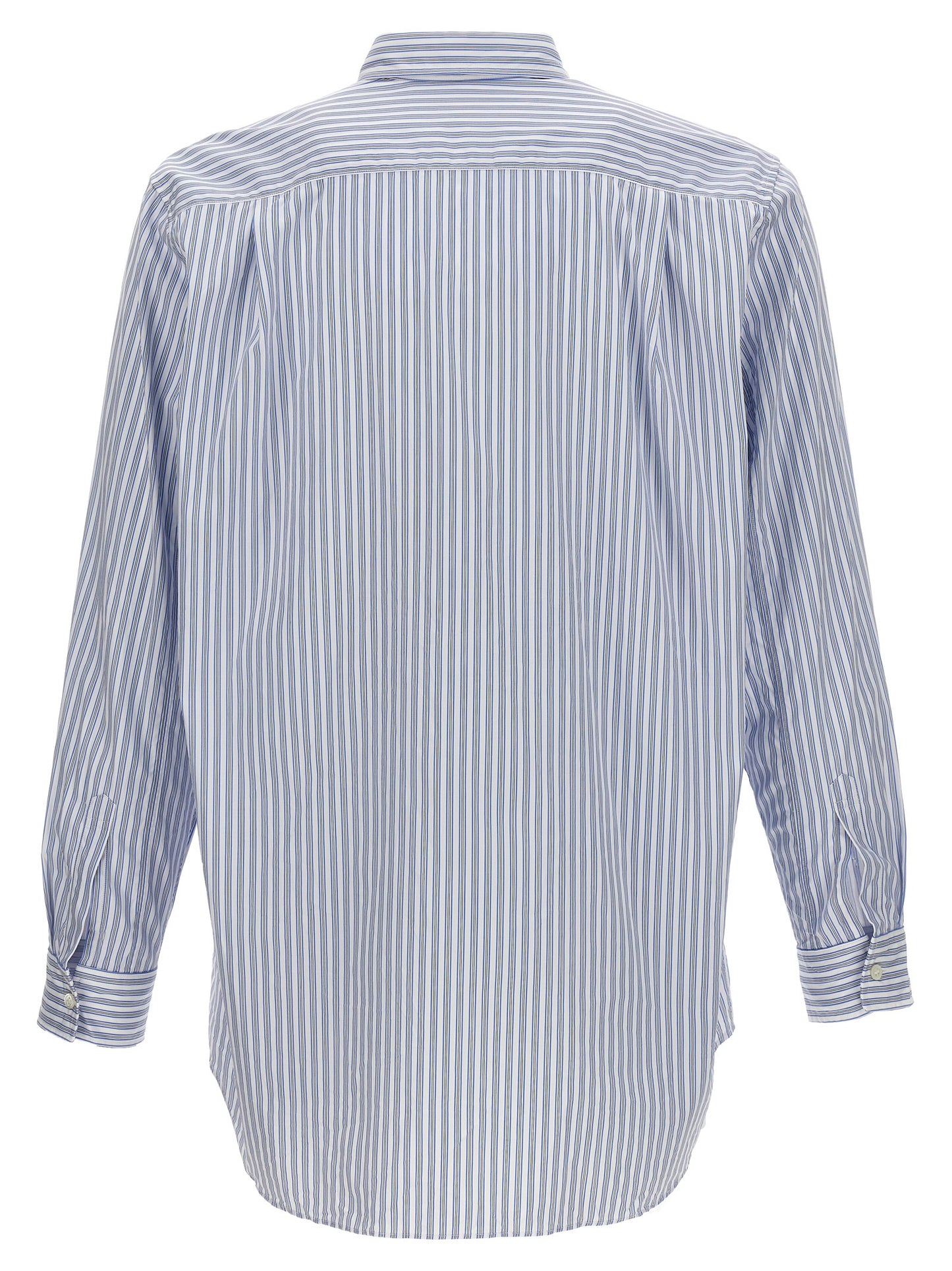 Logo patch striped shirt Shirt, blouse