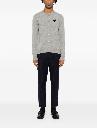 Comme Des Garcons Play Round neck black emblem knit