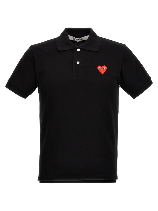 Logo patch polo shirt Polo