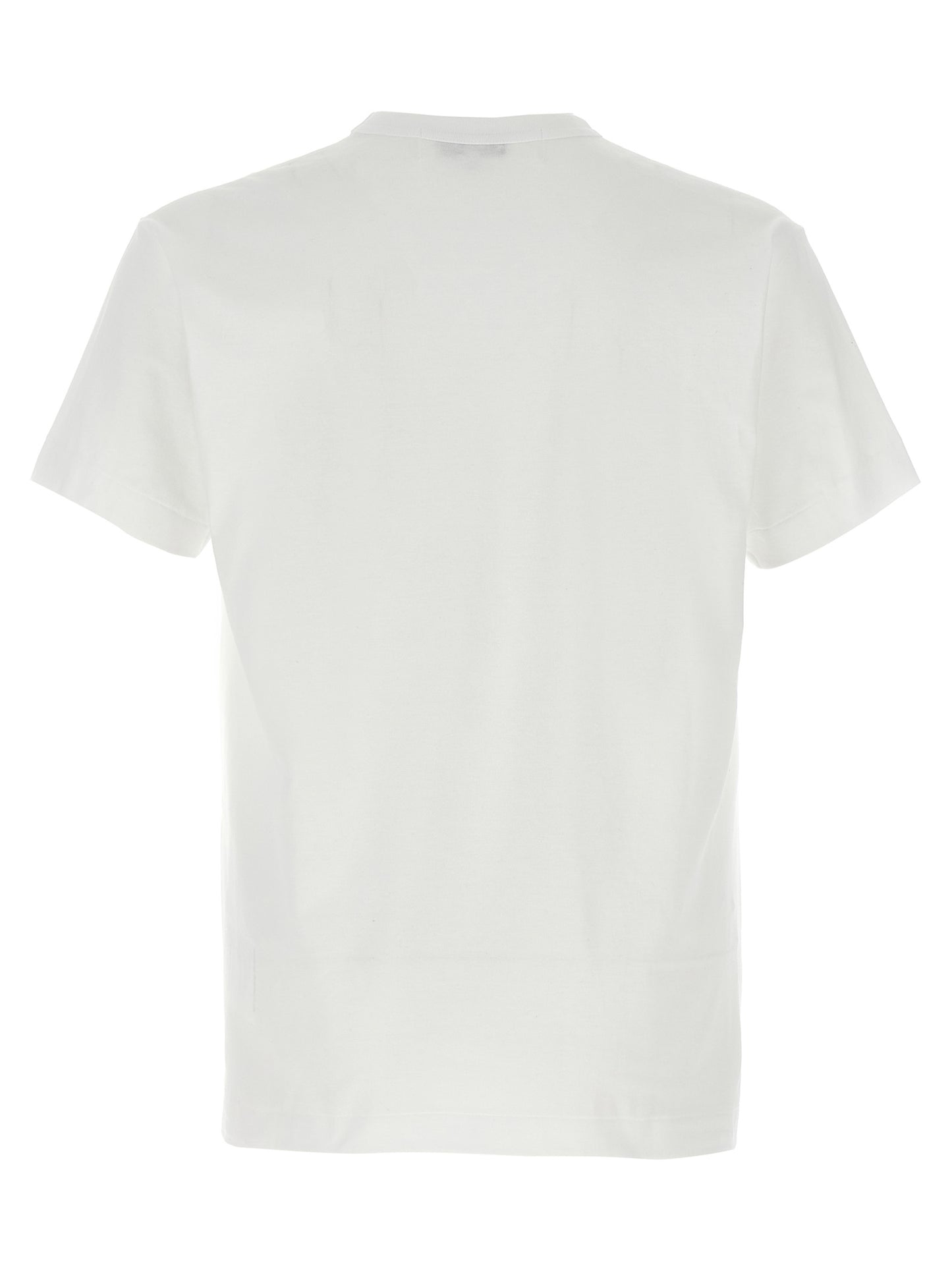Printed T-shirt and logo patch T-shirt