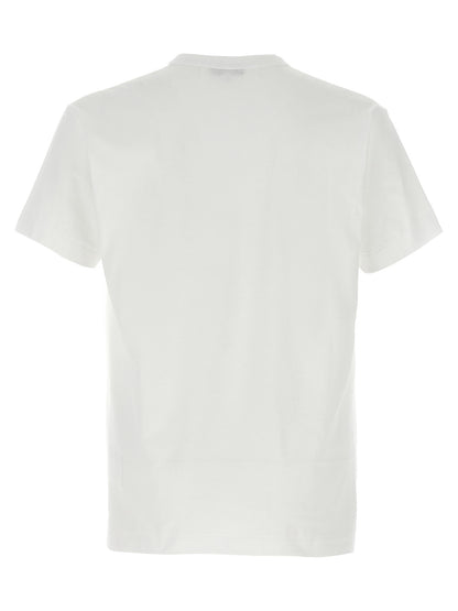 Printed T-shirt and logo patch T-shirt