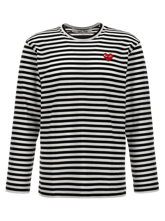 Logo patch stripes t-shirt T-shirt