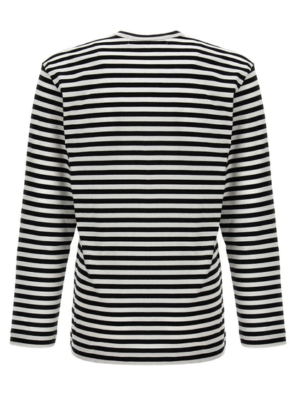 Logo patch stripes t-shirt T-shirt