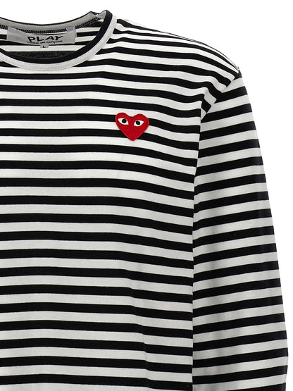 Logo patch stripes t-shirt T-shirt