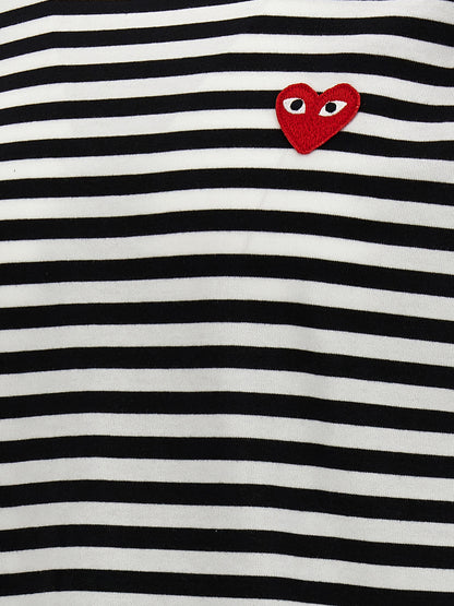 Logo patch stripes t-shirt T-shirt