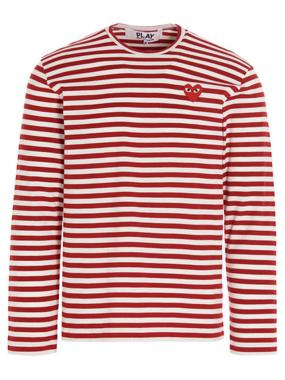 Logo patch stripes t-shirt T-shirt