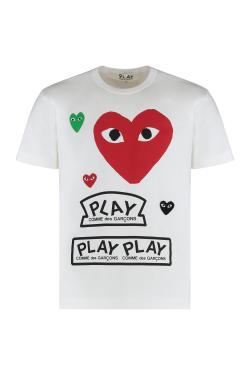Comme des Garçons PLAY Cotton T-shirt with logo