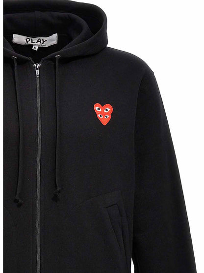 'Double Heart' hoodie Sweatshirt