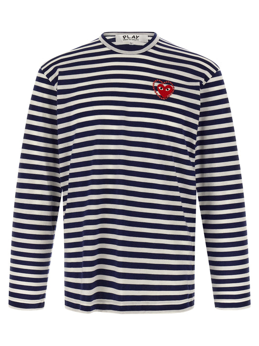 Logo patch stripes t-shirt T-shirt