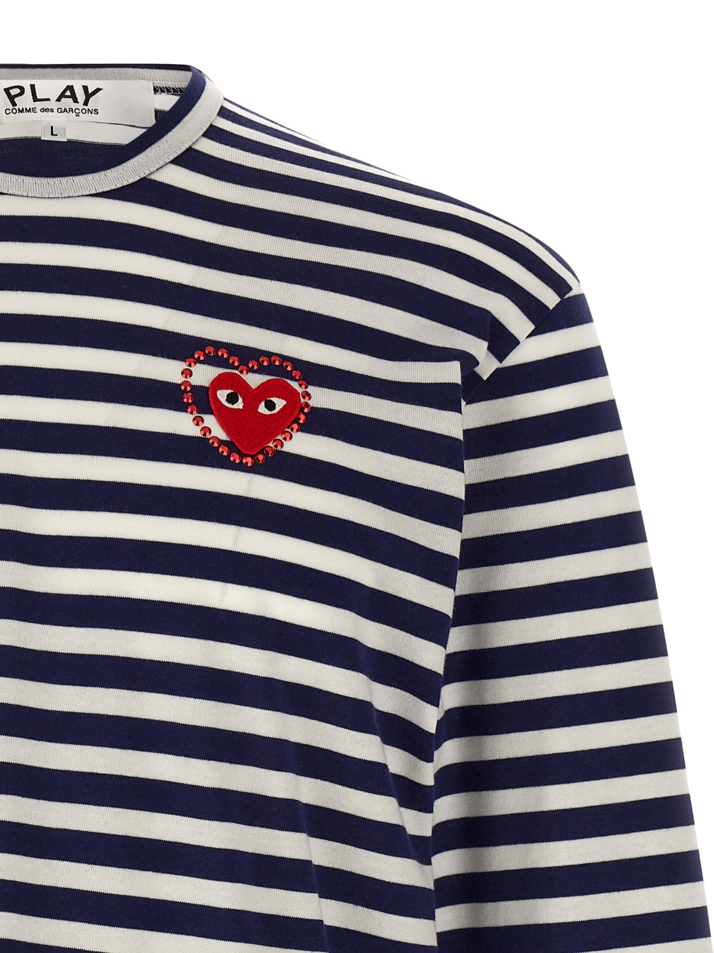 Logo patch stripes t-shirt T-shirt