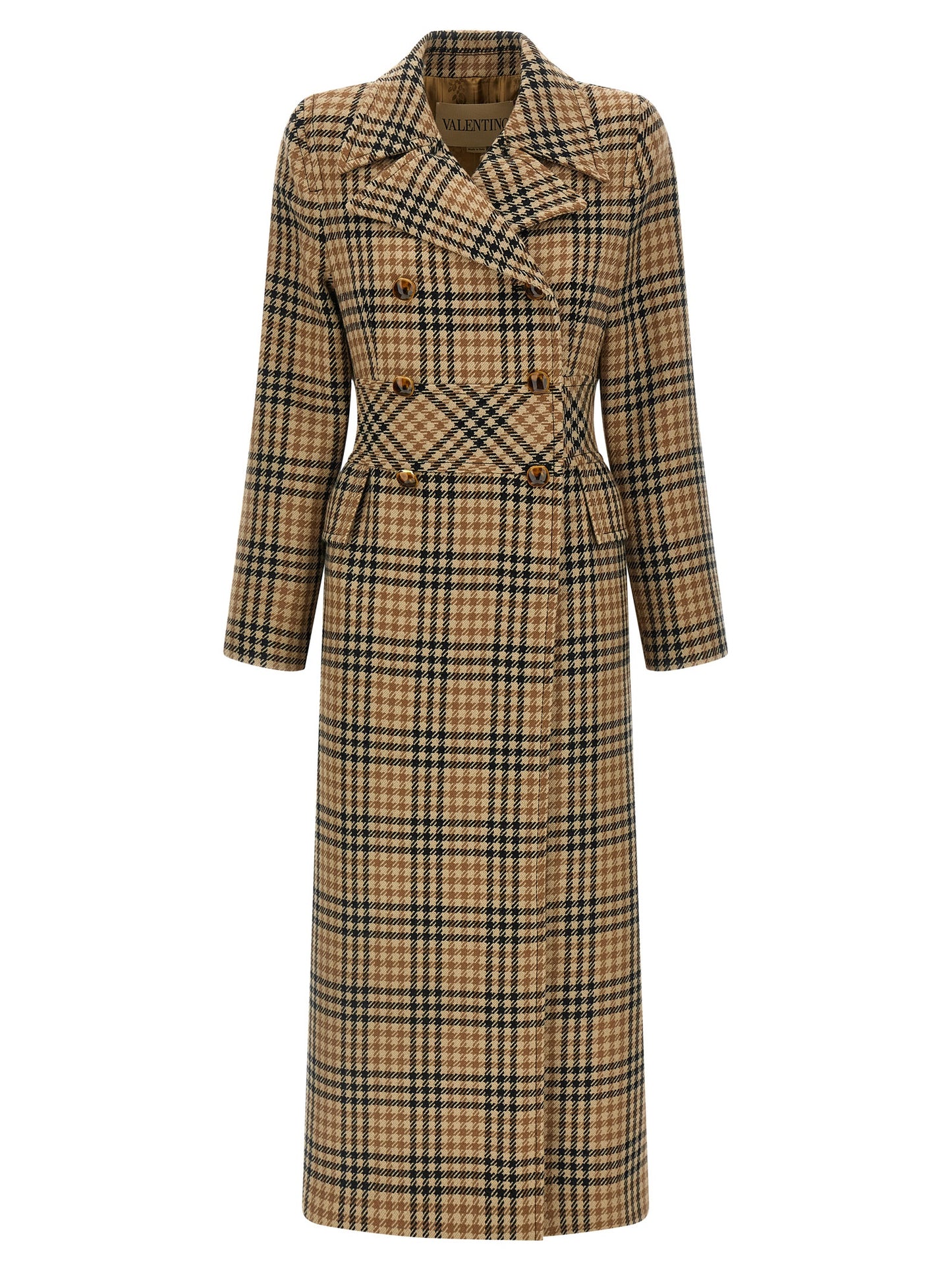 Valentino Garavani Houndstooth Wool coat Coats, trench coats