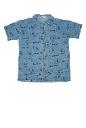 Bobo Choses Pickle the dog all over denim shirt