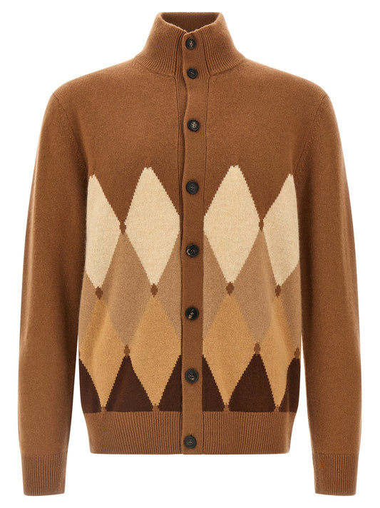 Cardigan Argyle Sweater, cardigans
