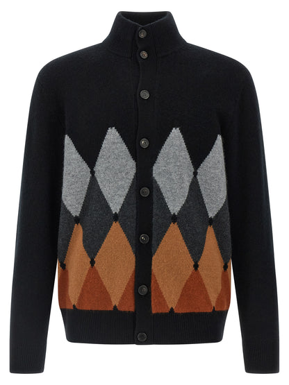 Cardigan Argyle Sweater, cardigans