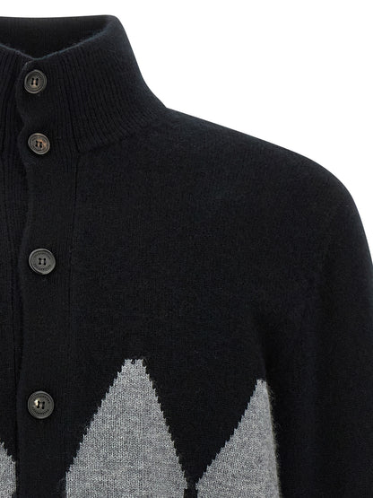 Cardigan Argyle Sweater, cardigans