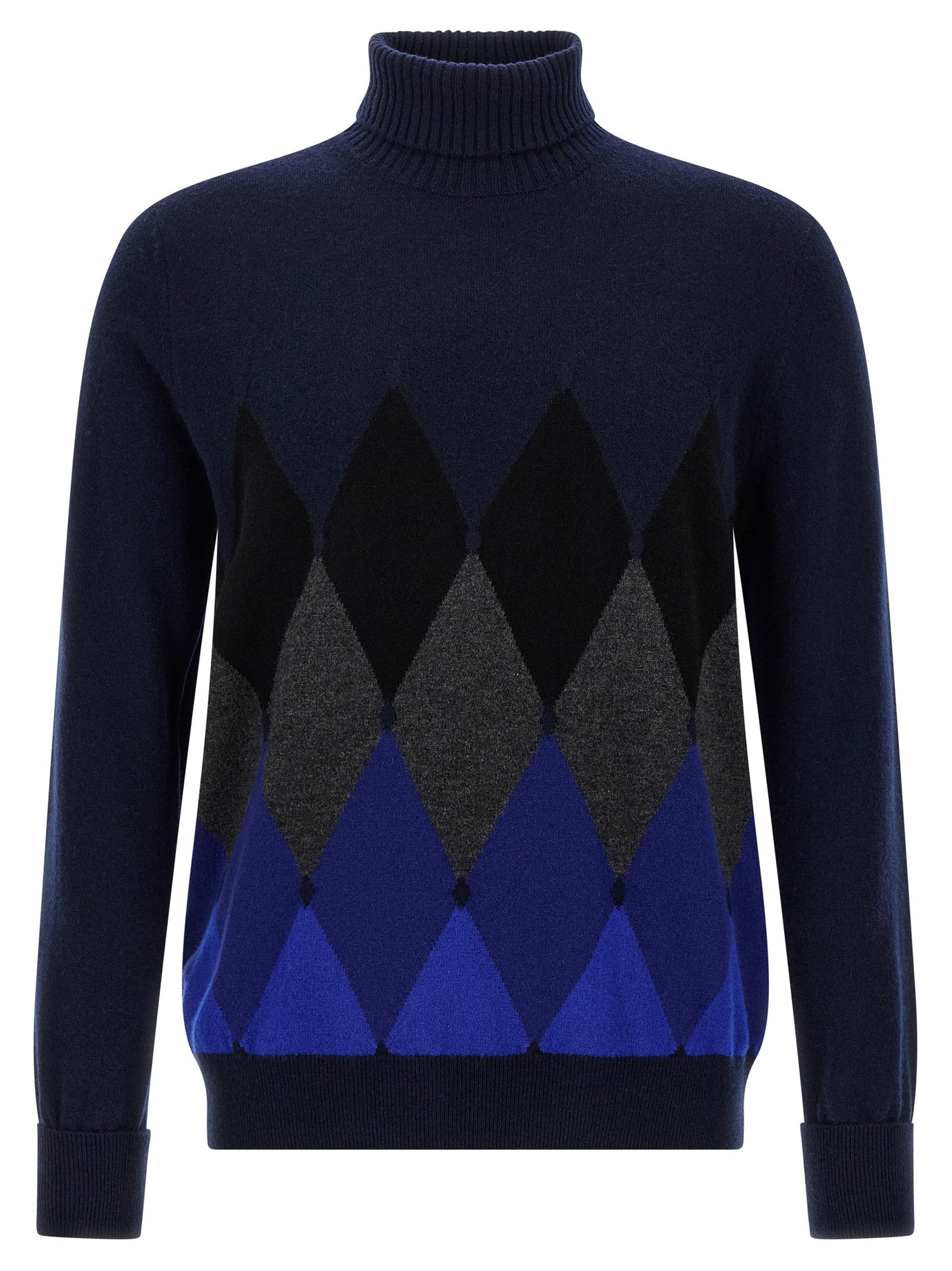 Argyle turtleneck Sweater, cardigans