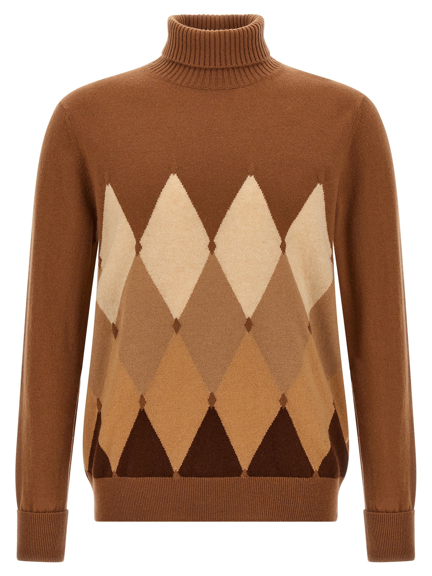 Argyle turtleneck Sweater, cardigans