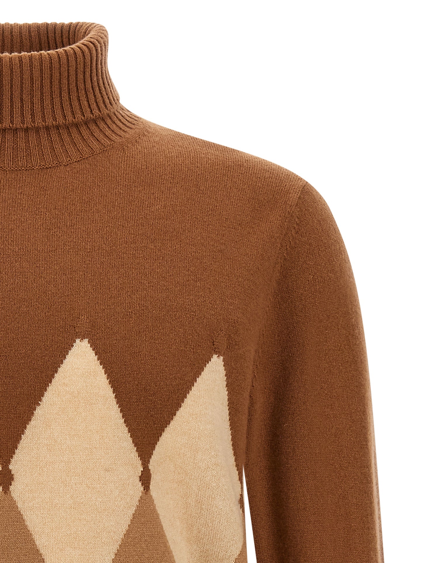 Argyle turtleneck Sweater, cardigans
