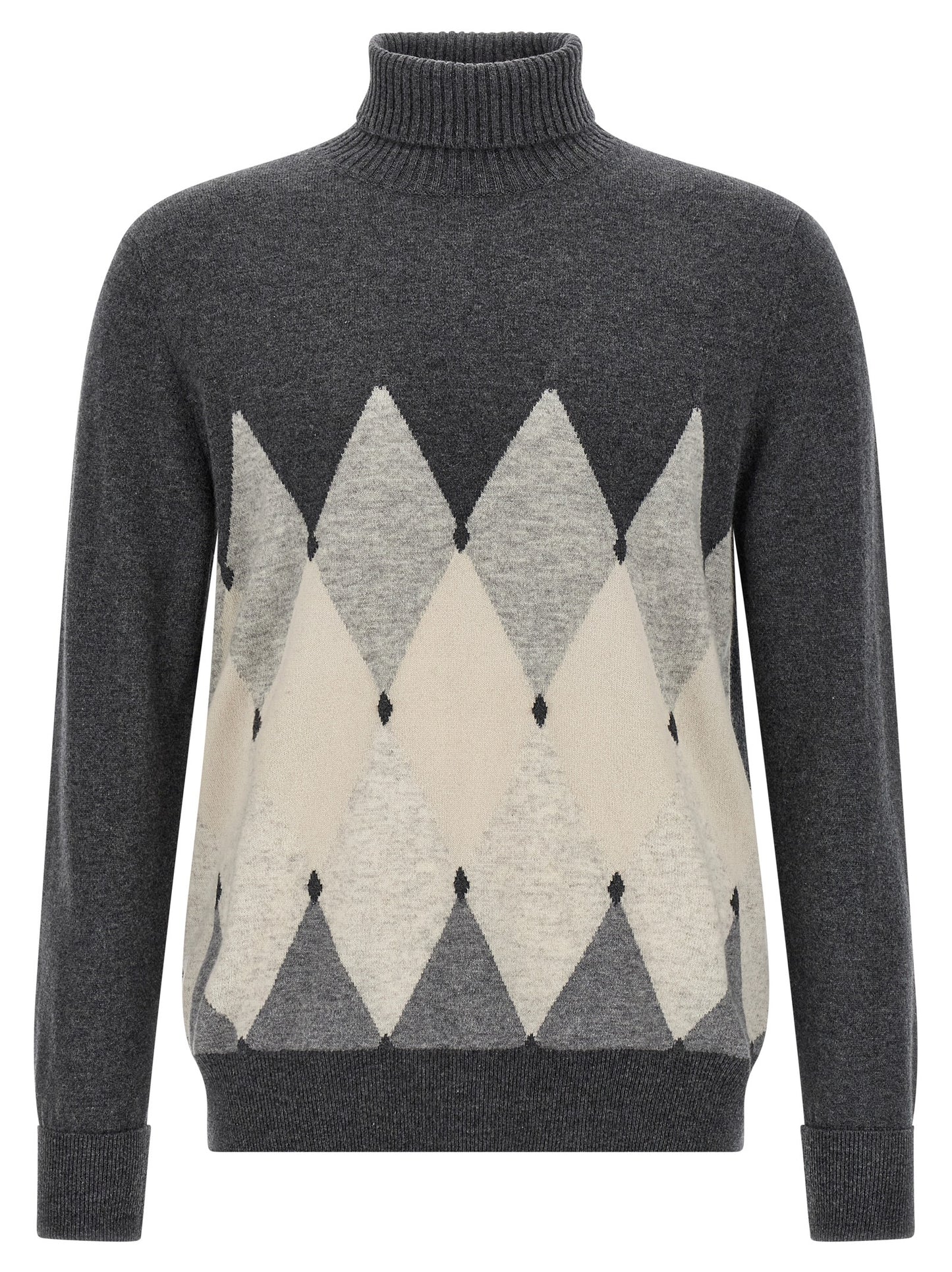 Argyle turtleneck Sweater, cardigans