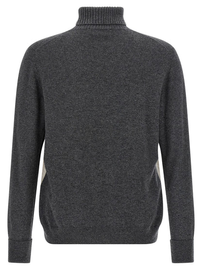 Argyle turtleneck Sweater, cardigans