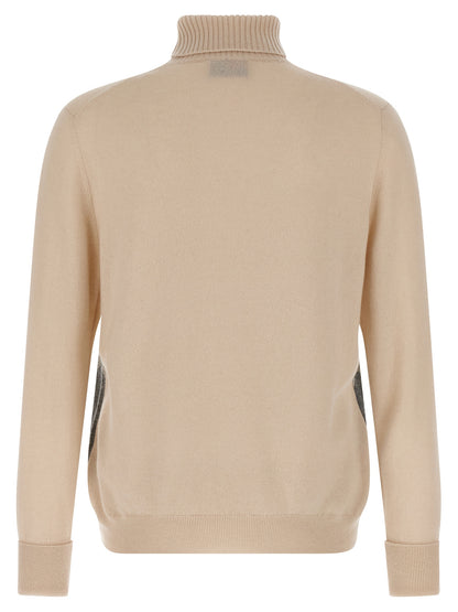 Argyle turtleneck Sweater, cardigans