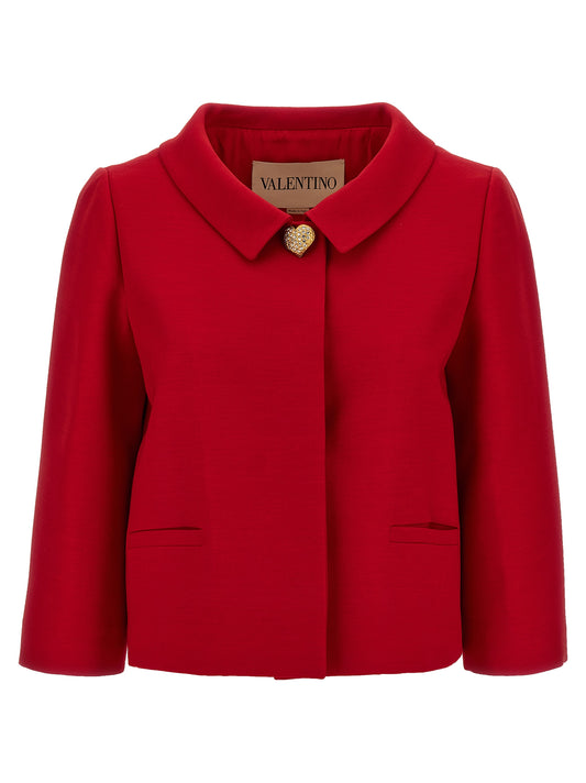 Valentino Garavani crepe jacket Blazer and Suits