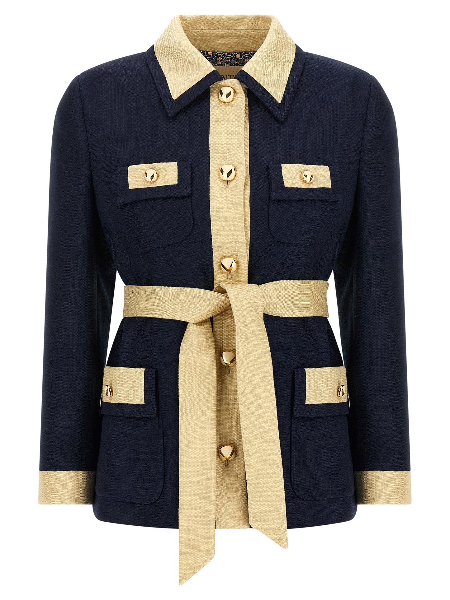 Valentino Garavani belted caban Down jacket, Parka, Casual jackets