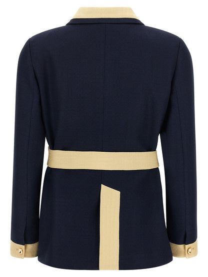 Valentino Garavani belted caban Down jacket, Parka, Casual jackets