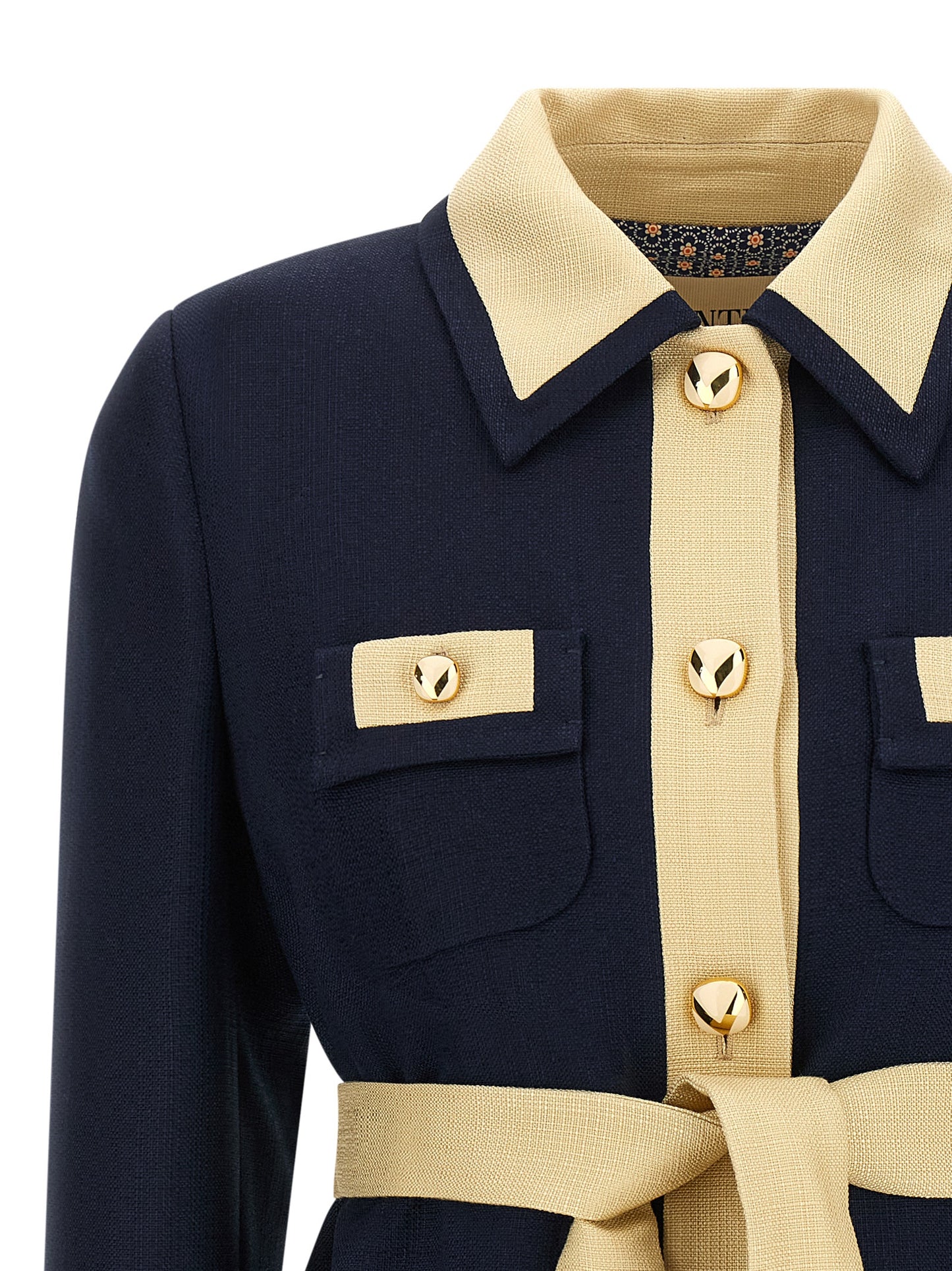 Valentino Garavani belted caban Down jacket, Parka, Casual jackets