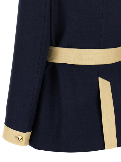 Valentino Garavani belted caban Down jacket, Parka, Casual jackets