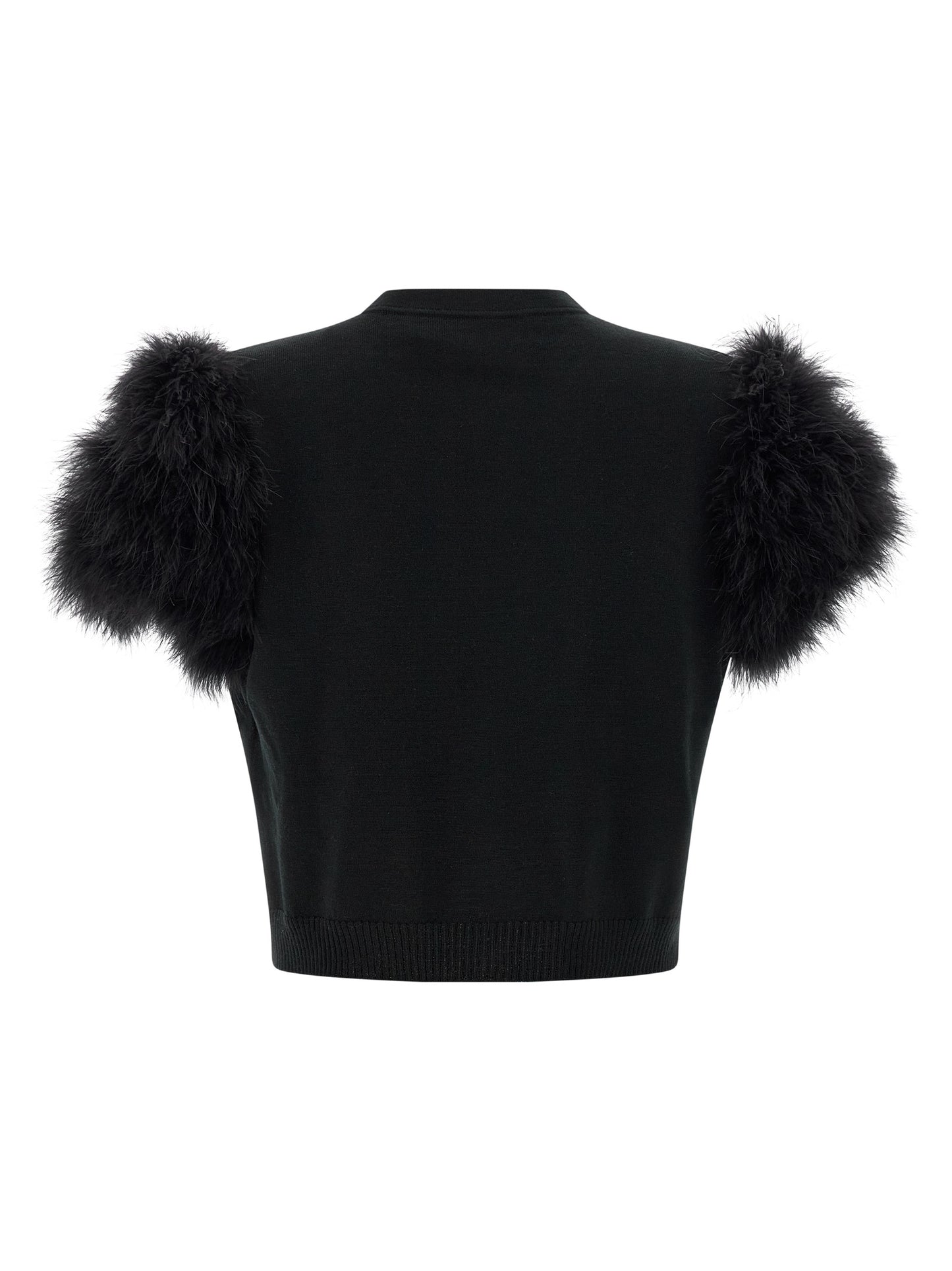 Valentino Garavani feathered knit cardigan Sweater, cardigans