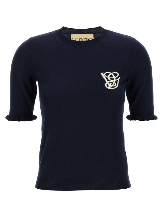 Valentino Garavani VG embroidery top Tops
