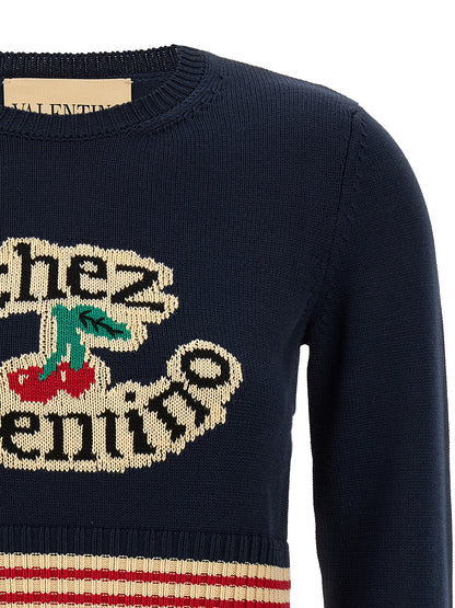 Valentino Garavani 'Chez Valentino' Jersey Sweater, cardigans