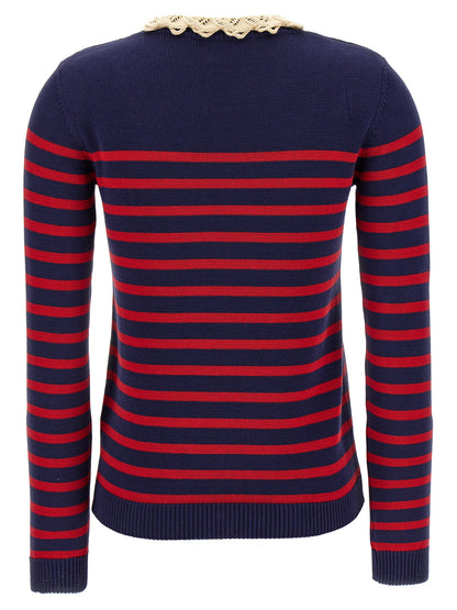 Valentino Garavani 'Chez Valentino' Jersey Sweater, cardigans