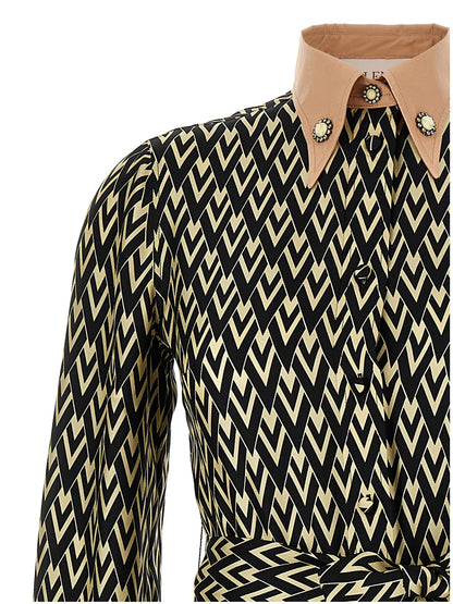 Valentino Garavani 'Toute La V' midi dress Dresses