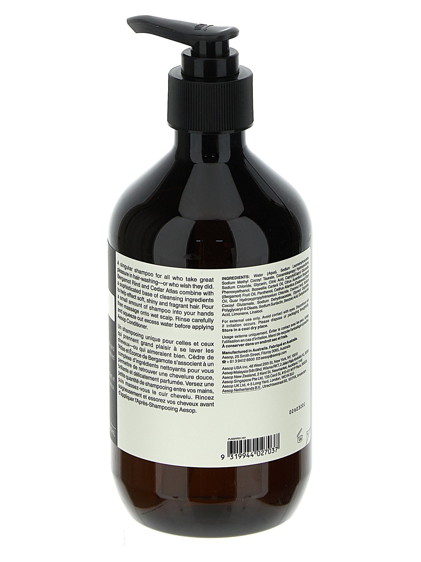 Shampoo 500 ml Cura della persona