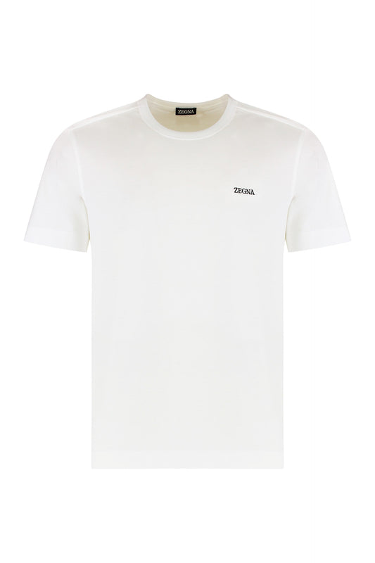 Zegna T-shirt round neck in cotton