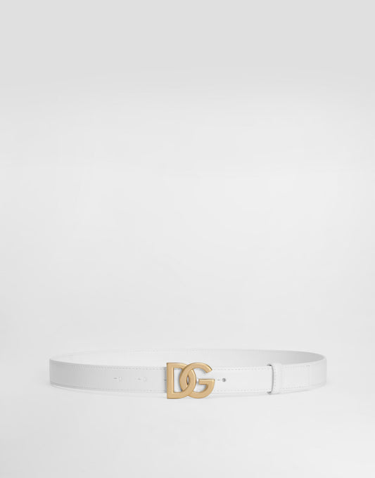 Dolce & Gabbana DG buckle leather belt